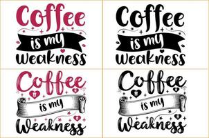 citations de motivation de café typographie ou t-shirt de typographie de café vecteur