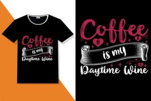 citations de motivation de café typographie ou t-shirt de typographie de café vecteur