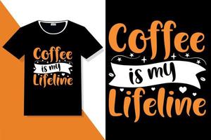 citations de motivation de café typographie ou t-shirt de typographie de café vecteur