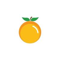 logo de fruits orange vecteur