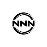 création de logo de lettre nnn dans l'illustration. logo vectoriel, dessins de calligraphie pour logo, affiche, invitation, etc. vecteur