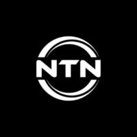 création de logo de lettre ntn en illustration. logo vectoriel, dessins de calligraphie pour logo, affiche, invitation, etc. vecteur