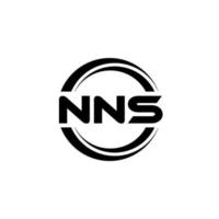 création de logo de lettre nns en illustration. logo vectoriel, dessins de calligraphie pour logo, affiche, invitation, etc. vecteur