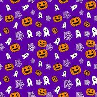 motif d'halloween sur fond violet. vecteur