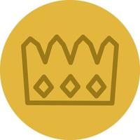 couronne de monarchie, icône illustration, vecteur sur fond blanc