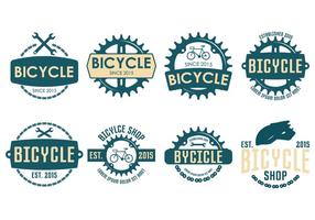 Étiquette vintage à vélo vecteur