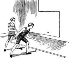 illustration vintage de handball. vecteur