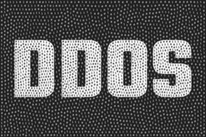 ddos attaque illustration vectorielle noir et blanc vecteur