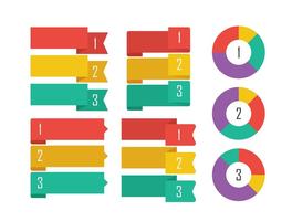 Éléments d'infographie plat vecteur