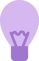ampoule violette, illustration, vecteur sur fond blanc.