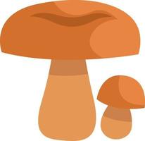 Champignon de pin rouge brun, icône illustration, vecteur sur fond blanc