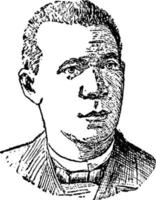 booker t. Washington, illustration vintage vecteur