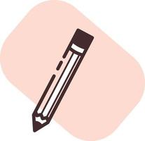 stylo de bureau, illustration, vecteur, sur fond blanc.