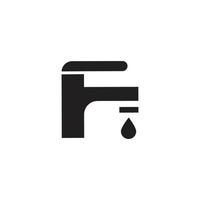 icône du logo des robinets vecteur