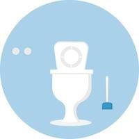 cuvette des toilettes, illustration, vecteur sur fond blanc.