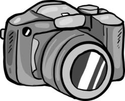 appareil photo professionnel, illustration, vecteur sur fond blanc