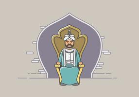 Sultan et le Royaume vecteur