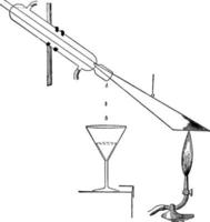 condenseur, illustration vintage. vecteur