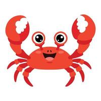 dessin animé d'un crabe vecteur