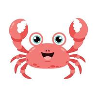 dessin animé d'un crabe vecteur