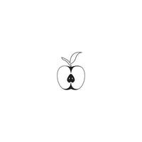 modèle de logo apple conception d'illustration vectorielle vecteur
