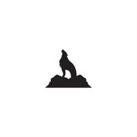 loup logo vecteur icône illustration