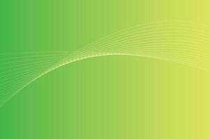 fond abstrait avec des lignes ondulées colorées. conception de fond dégradé jaune vert abstrait vecteur