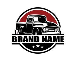 meilleur vieux logo vectoriel de muscle car de côté pour badge, emblème, isolé sur fond blanc