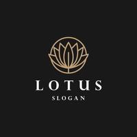 modèle de conception d'icône de logo de lotus vecteur