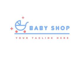 logo bébé, adapté au magasin pour enfants. vecteur