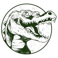 crocodile mascotte logo illustration vecteur art