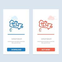 emplacement de la carte du canada bleu et rouge téléchargez et achetez maintenant le modèle de carte de widget web vecteur
