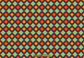 Pattern Huichol mexicain de vecteur libre