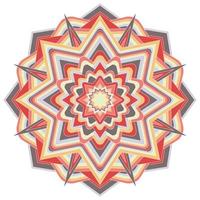 mandala. motif d'ornement rond décoratif. éléments géométriques vintage. vecteur