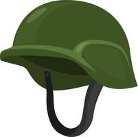 casque militaire, illustration, vecteur sur fond blanc.