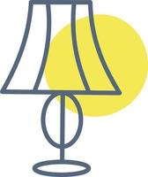 petite maison lampe, illustration, vecteur sur fond blanc.