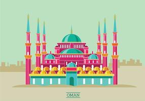 Illustration historique de la mosquée Sultan Ahmet vecteur
