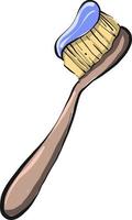 brosse dentaire, illustration, vecteur sur fond blanc