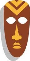 masque africain, illustration, vecteur, sur fond blanc. vecteur