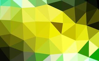 motif polygonal de vecteur vert clair, jaune.