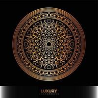 fond de mandala de luxe, fond décoratif avec un design élégant de mandala vecteur