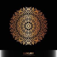 fond de mandala de luxe, fond décoratif avec un design élégant de mandala vecteur