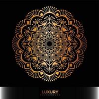 fond de mandala de luxe, fond décoratif avec un design élégant de mandala vecteur