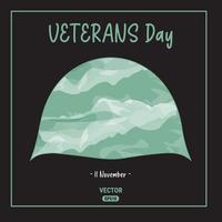 Journée des anciens combattants. respectez tous ceux qui sont en service. événement de vacances national américain. 11 novembre. vecteur eps10