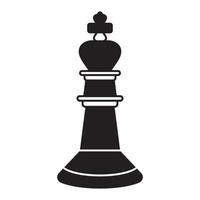 icône de vecteur plat de pièce d'échecs roi pour les applications ou les sites Web