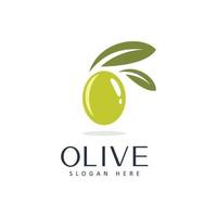 modèle de conception de beauté et spa logo huile d'olive vecteur