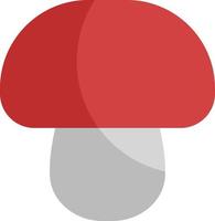 champignon rouge, illustration, vecteur sur fond blanc.