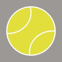 balle de tennis, illustration, vecteur, sur fond blanc. vecteur
