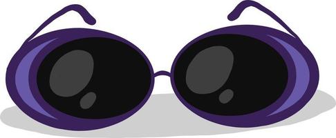 Cool violet lunettes de soleil, illustration, vecteur sur fond blanc.