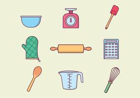 Vecteur gratuit pour outils de cuisson